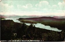 1908 Adirondacks New York Fourth Lake from Bald Mountain Postcard picture