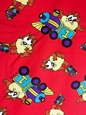 VINTAGE WARNER BROS YOUNG TAZMANIAN DEVIL FABRIC picture