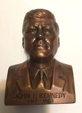 John F. Kennedy JFK Banthrico Piggy Bank Vintage Peoples Safe Deposit NO KEY picture