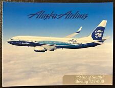 RARE Alaska Airlines 737-800 Spirit of Seattle Trading Card picture