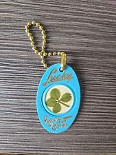 Vintage keychain lucky four leaf clover calvert reserve picture