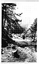 Kern River Canyon Near Bakersfield California POSTCARD Ft Wayne Paperbox Indiana picture