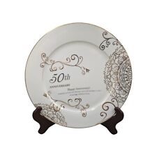Decorative 50th Anniversary Plate With Stand picture