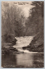 Postcard~ Upper Winona Falls~ Bushkill, Pennsylvania~ PA~ 1918 Bushkill Cancel picture