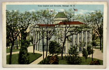State Capitol and Grounds, Raleigh, North Carolina NC Vintage Postcard picture