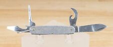 Vintage Camillus US Military 1981 Stainless Steel 4-Blade Folding Pocket Knife picture