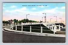 Roanoke VA-Virginia, Franklin Road Bridge, Antique Vintage Souvenir Postcard picture