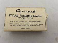 Vintage Garrard Stylus Pressure Gauge with Model SPG3 With Original Box England picture