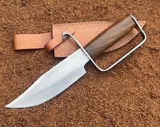 Confederate Bowie Knife Custom Made Hand Forged 5160 Spring Steel D Guard Bowie picture