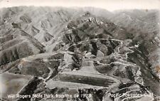 RPPC Aerial View Pacific Palisades California Will Rogers State Park Postcard picture