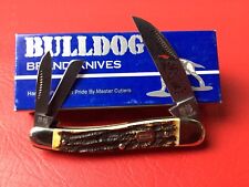 BULLDOG BRAND STAG VINTAGE 3 BLADE KNIFE c2002 LIMITED EDITION PROTOTYPE NIB picture