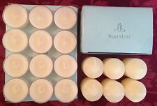 PartyLite BAMBOO & SUGAR CANE Tealight & Votive Candles New LOT 18 NIB Retired  picture