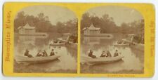 c1880s Baltimore Maryland Druid Hill Park lake boat 