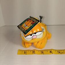 Vintage Garfield Plush Cat Pouncing 1978 PAWS Fine Toy Co Cute Enough For Me picture