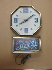 Vintage Pepsi-Cola Hanging Wall Clock Sign Advertisement C14 picture