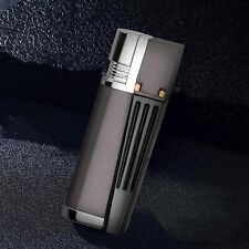 Foldable Metal Lighter Pipe Portable Combination Smoking Lighter 2 in 1 Black picture
