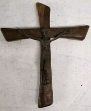 Vintage Handshaped olive wood Cross. L4 picture