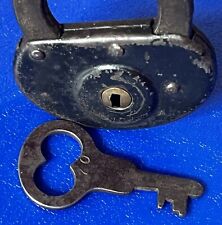 Antique/Vintage YALE AND TOWNE Push-Key Padlock Works And Has Key picture
