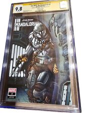 Star Wars The Mandalorian #3.  CGC 9.8 Slab, Double Signed  🔥 picture