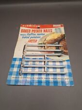 Vintage Baked Potato Nails Nichols Aluminum Original Package Kitchen Tools Kitch picture