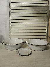 Vintage Antique Rustic Round Set of Two W/ Handle 16 inch & Plate 9 Inch Used picture