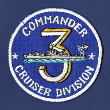 US Navy Commander Cruiser Division Three Patch picture