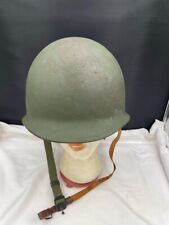 Vintage U.S. Army MI Steel Helmet with Liner and Headband picture