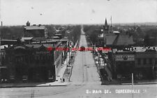 IA, Centerville, Iowa, RPPC, South Main Street, Business Section, Trolley, Photo picture