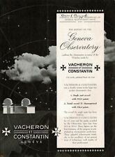 1940s Vintage Vacheron Constantin Watch Geneva Observatory Art Print Ad picture