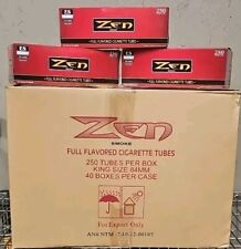 40 Boxes ZEN Red Full Flavor King Size KS Cigarette Tubes 250/Box (10,000 Total) picture