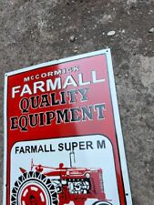 RARE PORCELAIN FARMALL ENAMEL SIGN 60 INCHES picture