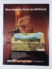 1970s Bejeweled KLEENEX Box Elegant Candle Colorful Vintage Poster Print Ad picture