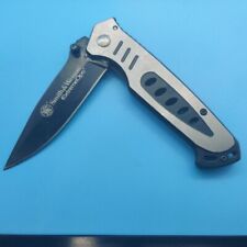 USED Smith & Wesson Extreme Ops SWA8 Knife BLACK BLADE picture