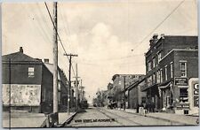Mt Pleasant PA Main St: Ruder INN, Pool Room, Gartland Grocery Vintage Postcard picture