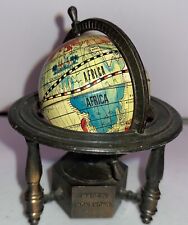 VTG Miniature World Globe Map Metal Pencil Sharpener Hong Kong picture