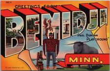 BEMIDJI, Minnesota Large Letter Postcard 