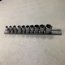 SNAP ON TOOLS - 10pc Shallow Socket Set, 1/4” Drive,6pt(3/16” - 9/16”) picture