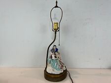 Vintage Victorian Courting Couple Porcelain Made in Japan Figural Table Lamp picture