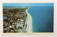 Fort Lauderdale FL Postcard Florida Aerial Air View c1960s picture