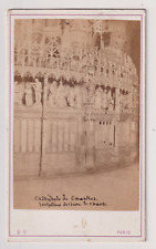Hervé & Debitte CDV - Chartres - Cathedral - Vintage Albumen Print c.1870 picture