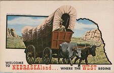 Nebraskaland Old West covered Conestoga wagon oxen pioneer Nebraska A982 picture