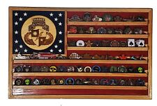 US Army 75th Ranger Regiment 1stbn Challenge Coin Display Flag 70-100 Coins Trad picture