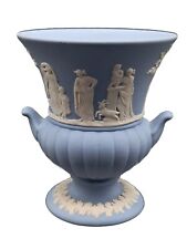 WEDGWOOD SMALL BUD VASE BLUE 3.25 T  2.75 W picture
