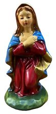 VINTAGE 7 In Paper Mache NATIVITY BLESSED MARY FIGURINE picture