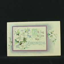 VTG POSTCARD - EASTER - ALL JOY TO YOU THIS EASTERUDE - EMBOSSED - 1916 OREGON picture