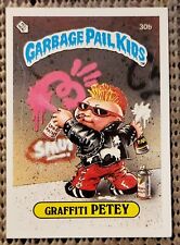GRAFFITI PETEY 1985 Topps Garbage Pail Kids 1st Series 1 MATTE back GPK OS1 #30b picture