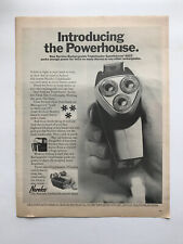 1967 Norelco Rechargeable Tripleheader Shaver, Ayds Diet Candy Vintage Print Ads picture