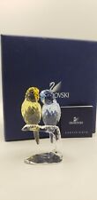 Rare Swarovski Crystal 5004725 Yellow & Blue Colored Budgies Bird Figurine  picture