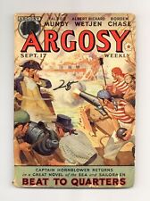 Argosy Part 4: Argosy Weekly Sep 17 1938 Vol. 284 #5 VG- 3.5 picture