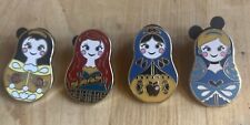 4 Disney Princess Russian Nesting Dolls Trading Mystery Pins picture